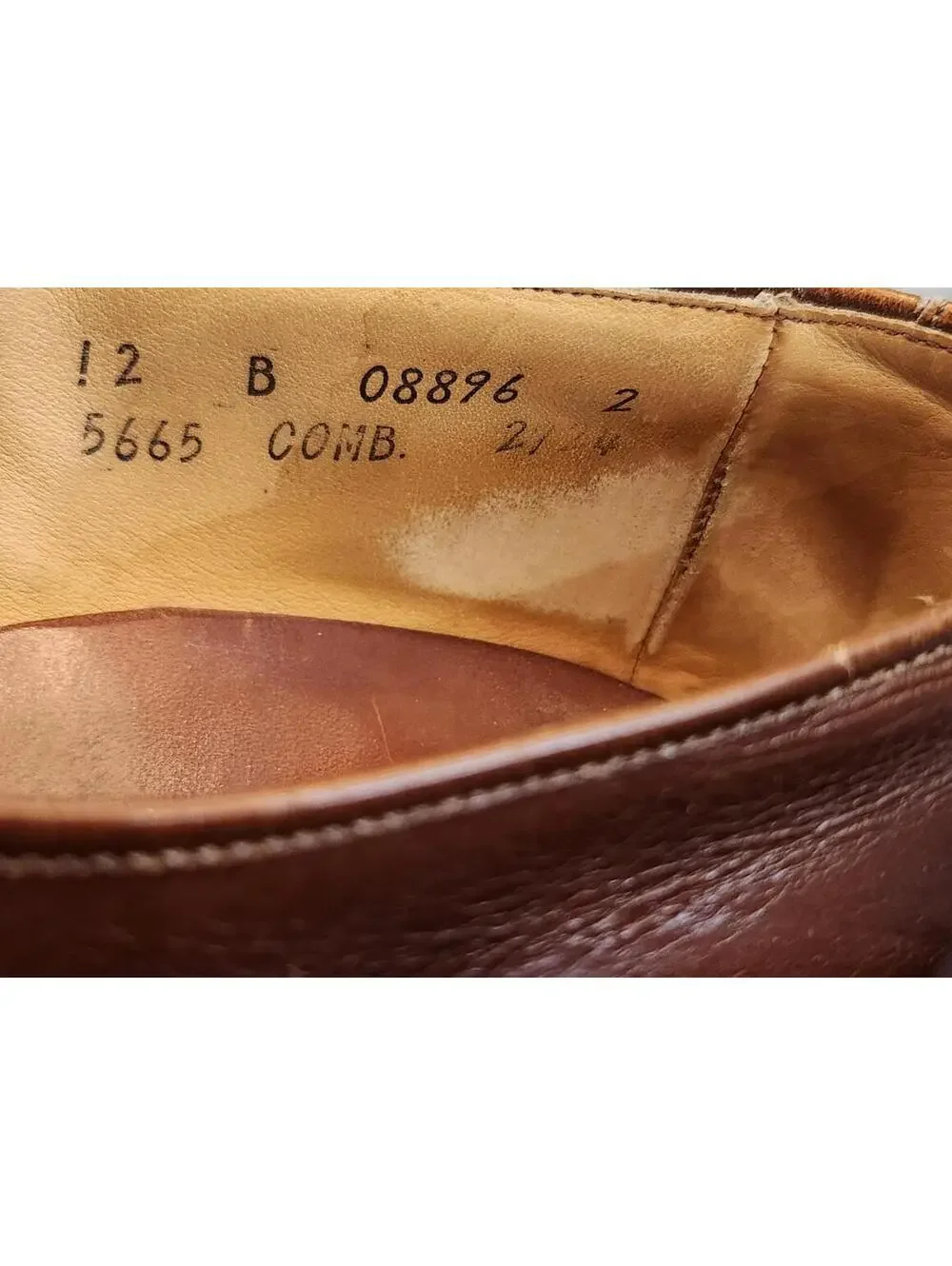 Allen Edmonds Park Avenue Men's Size 12 B Shoes Brown Leather Cap Toe Oxfords